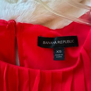 Banana Republic pleated, lined dress